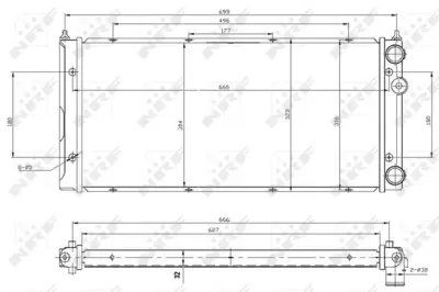 NRF 53960 Vw Passat 1.8 88-Radiator 353121253N