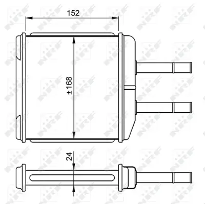 NRF 54260 Kalorıfer Radyatoru Daewoo Matız 98> P96591590
