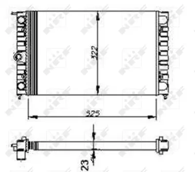 NRF 54694 Vw Passat 1.8 81-Radiator 871121251A