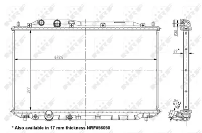 NRF 56049 Honda Civic 1.8l 4 Cyl. Mt 2006-2011radiator 19010RNBC51