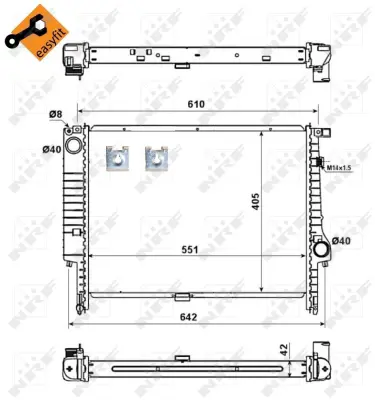 NRF 58117 Motor Su Radyatoru Bmw M3 E36 2244753