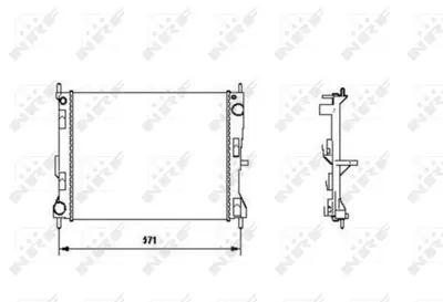 NRF 58188 Motor  Su Radyator Clıo Iıı-Modus-Mıcra Iıı 1,2/1,5dcı (Mekanık) 21410AY600 8200138738