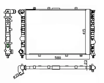 NRF 58215 Alfa Romeo 156 1.8 97-Radiator 