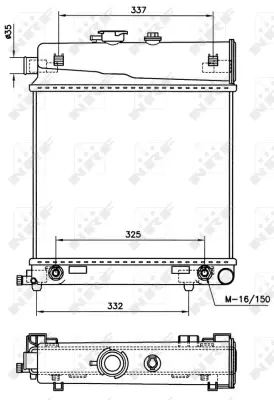 NRF 58232 Motor Su Radyatoru Mercedes C-Serıes 1.8 94- A2025006103