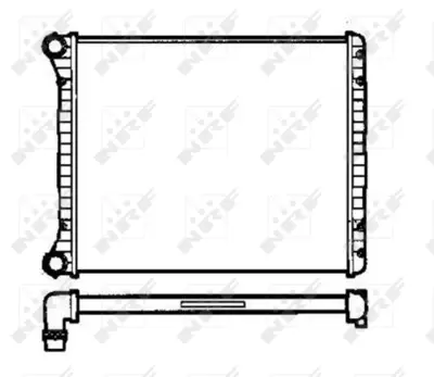 NRF 58258 Audı A2 1.4 00-Radiator 8Z0121251D