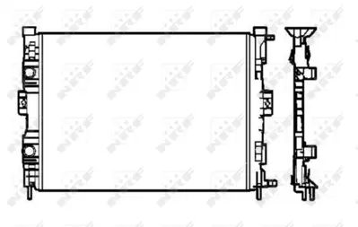 NRF 58328 Motor Radyatoru Megane Iı Scenıc 1,5dcı 1,4 / 1,6 / 2,0 16v (590×455×26) / (1 Sıra Alb Sıstem) 8200115541