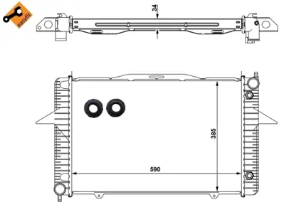 NRF 58343 Motor Su Radyator Volvo S60 I (384) T5 00>10 S70 (874) 2.0 97>00 Xc70 (295) 2.4 T Xc Awd 97>02 8603767