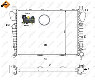 NRF 58366 Motor Su Radyatoru S-Class W220 02>05 Sl-Class R230 02>05 A2305000303