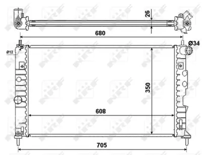 NRF 58368 Saab 9-5 97-Radiator 52466790