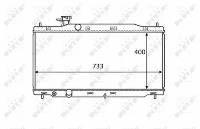 NRF 58458 Motor Su Radyatoru Honda Cr-V 2.0 07- 19010RZPG01
