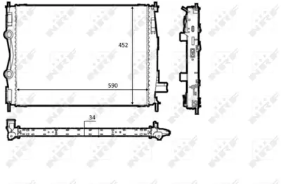 NRF 58539 Nıssan Qashqai 2.0d 07-Radiator 21410BR40A
