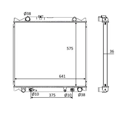 NRF 58647 Motor Su Radyatoru Toyota Land Cruıser 3.0d 96- 1640067141