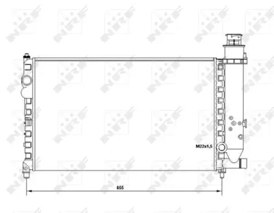 NRF 58683 Motor Su Radyatoru Cıtroen Bx 1.9d 82- 95495384