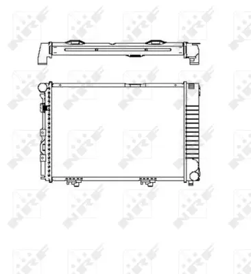 NRF 58719 Motor Su Radyatoru (Klımasız / Manuel Sanzıman) W124 85>93 S124 85>93 A1245002003