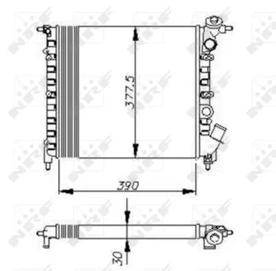 NRF 58771 Radyator R19 R.Clıo 1.2 1.4 8660000454