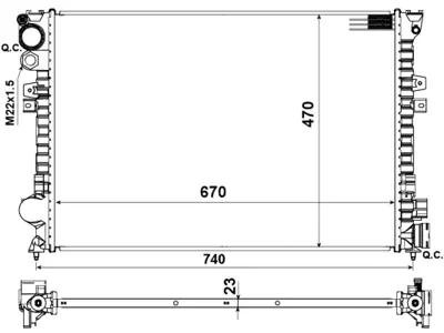 NRF 58958 Motor Su Radyatoru Peugeot Expert 1.9d 96- 1301Z2 1476529080 9567509680