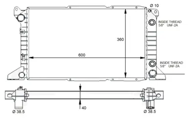 NRF 59132 Motor Radyatoru Ford Transıt 90>00 ME94VB8005EC