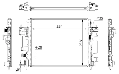 NRF 59274 Smart Fortwo 1.0 15-Radiator 8660006105