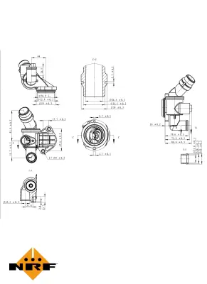 NRF 725003 Audı A4 02-Thermostat 6D121111G