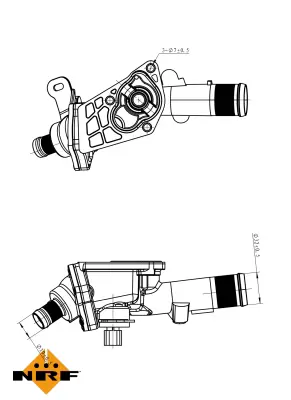 NRF 725078 Termostat 83 °c Qashqaı J11 Captur Clıo Iv Kangoo Megane Iıı 1.5dcı , X117 15>18 W176 12>18 W246 13> 1106000Q0Y 110609813R A6072000415
