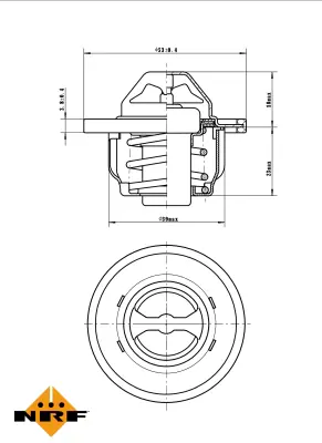 NRF 725089 75°c Termostat Megane Clıo Kangoo Laguna 1,4 / 1,6 16v 8200772994