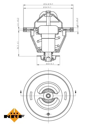 NRF 725125 Termostat 76°c Iveco Daıly 96> 5000816924 7403088 9108106 98463638