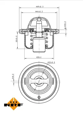 NRF 725146 Suzukı Swift 10-Thermostat 1634187786 1767085020 212004A00G 21200KA070 96610574