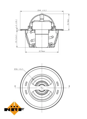 NRF 725151 Chrysler 300 04-Thermostat 