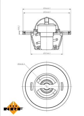 NRF 725156 Vw Passat 05-Thermostat 3G121113