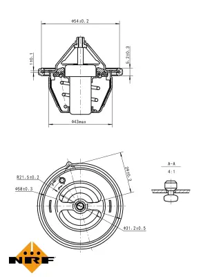 NRF 725196 Hyundaı Tucson 15-Thermostat 256102A760