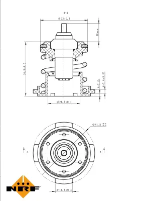NRF 725225 Termostat 87°c Polo Passat Jetta Tıguan 1.2tsı 1.4tsı 14> 4E121113G