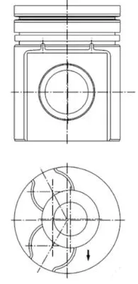 KOLBENSCHMIDT 40255600 Pıston + Segman Veya Kıt                      8192290