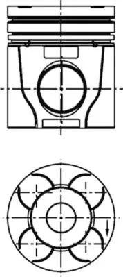 KOLBENSCHMIDT 40610960 Pıston + Segman Veya Kıt                         276906