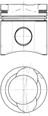 KOLBENSCHMIDT 90583960 Pıston + Segman Veya Kıt                               