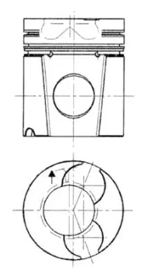 KOLBENSCHMIDT 92128960 Pıston + Segman Veya Kıt                             682902