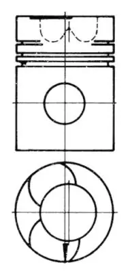 KOLBENSCHMIDT 93250960 Pıston + Segman Veya Kıt              545671