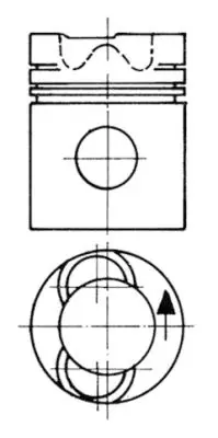 KOLBENSCHMIDT 93398961 Pıston + Segman Veya Kıt                                   550336 9002011