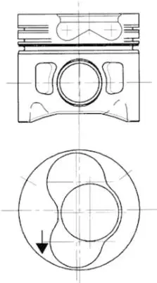 KOLBENSCHMIDT 94427730 Motor Piston Segman 1.00 Golf Iv-Bora-Passat 1.9tdi 1-2 Cyl 26pim 79.51 Aff-Afn-Agr-Ahf-Alh Cyl 