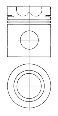 KOLBENSCHMIDT 99365600 Pıston + Segman Veya Kıt                               