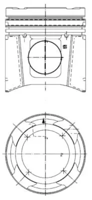 KOLBENSCHMIDT 99697960 Pıston + Segman Veya Kıt              