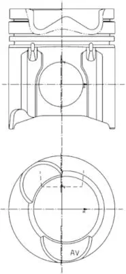 KOLBENSCHMIDT 99844961 Pıston + Segman Veya Kıt                            5010240948