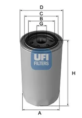 UFI 23.187.00 Yağ Filtresi 5010913 650382