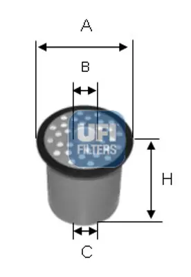 UFI 24.388.00 Yakıt Filtresi Clıo 1.9d - Mgn I 1.9d - Safrane 2.1dt-2.5dt Safrane Iı 2.2dt 7701204497