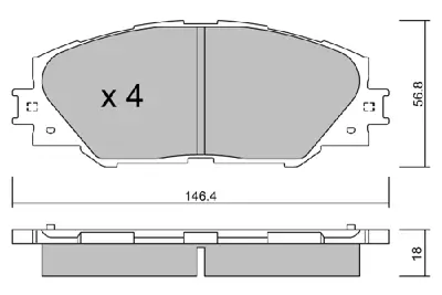 AISIN BPTO-1011 Fren Balata Disk Ön Rav-4 2006 4465YZZDY