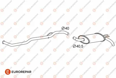 EUROREPAR 1609228080 (Erp) Susturucu 8200716711