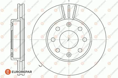 EUROREPAR 1618870280 (Erp) 2 Ön Fren Disk (Takım) 96574633