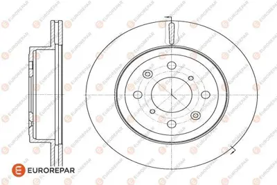 EUROREPAR 1618870880 (Erp) 2 Ön Fren Disk (Takım) 93179462