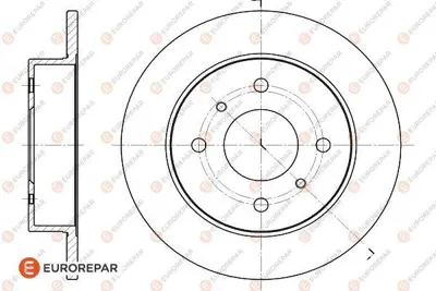 EUROREPAR 1618875480 (Erp) 2 Arka Fren Disk (Takım) 532065M311
