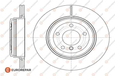 EUROREPAR 1622806480 (Erp) 1 Adet Arka Fren Disk (Takım Değildir) 34216864061