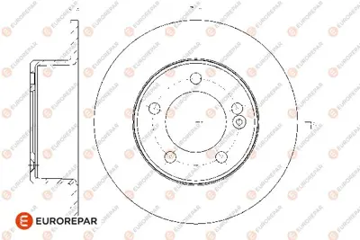 EUROREPAR 1667855080 (Erp) 2 Arka Fren Disk (Takım) 4320600Q0B 432064087R 93168847